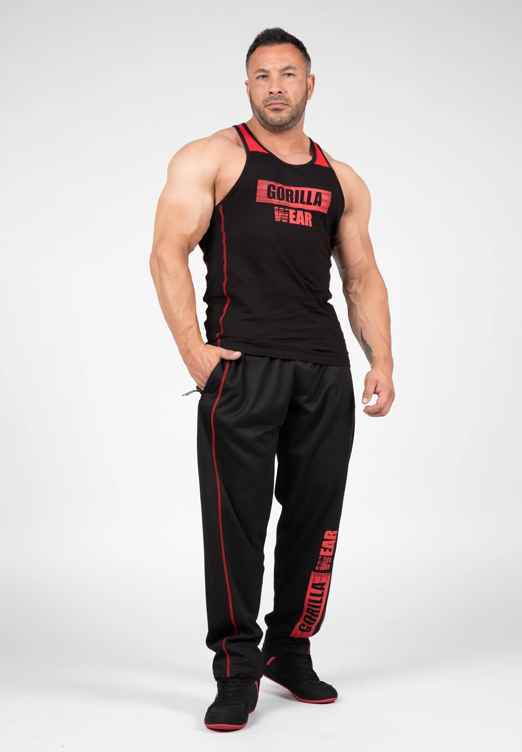 Wallace Tank Top - Black/Red