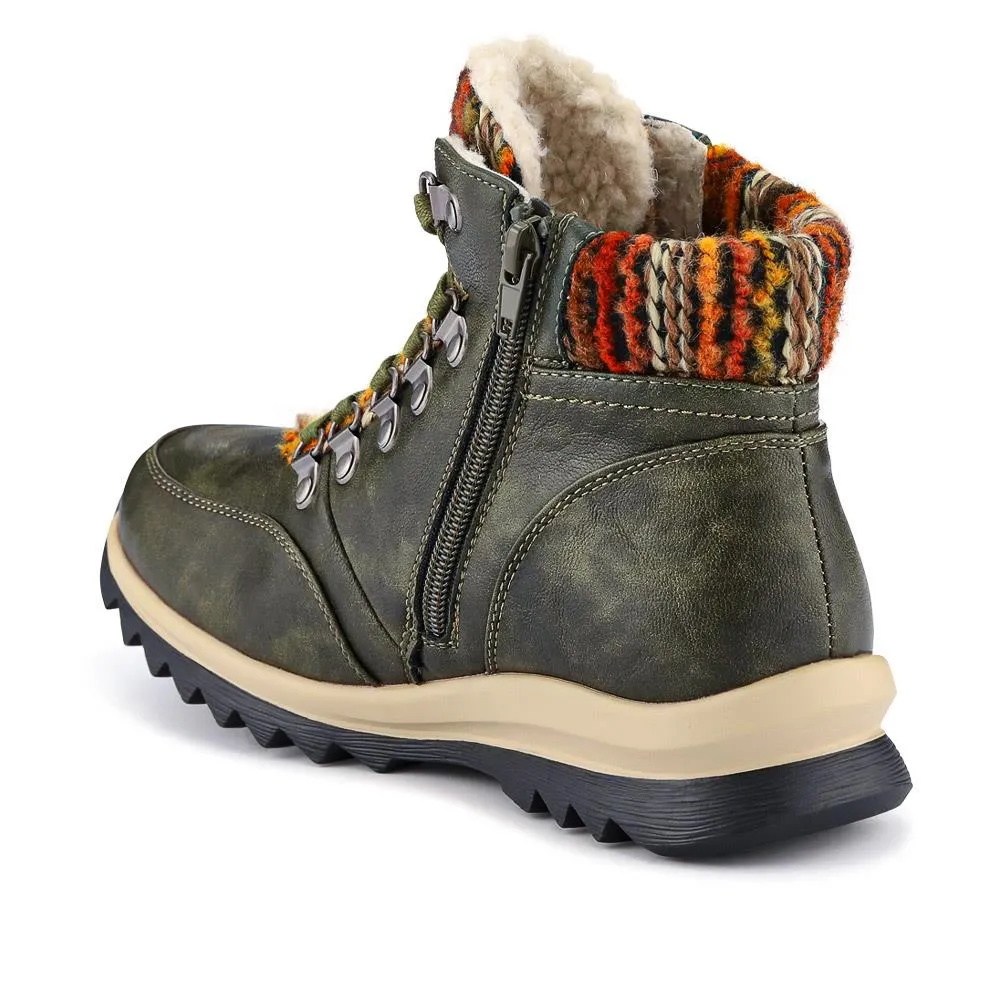 Wide-Fit Warm Ankle Boots - WBINS40213 / 326 404
