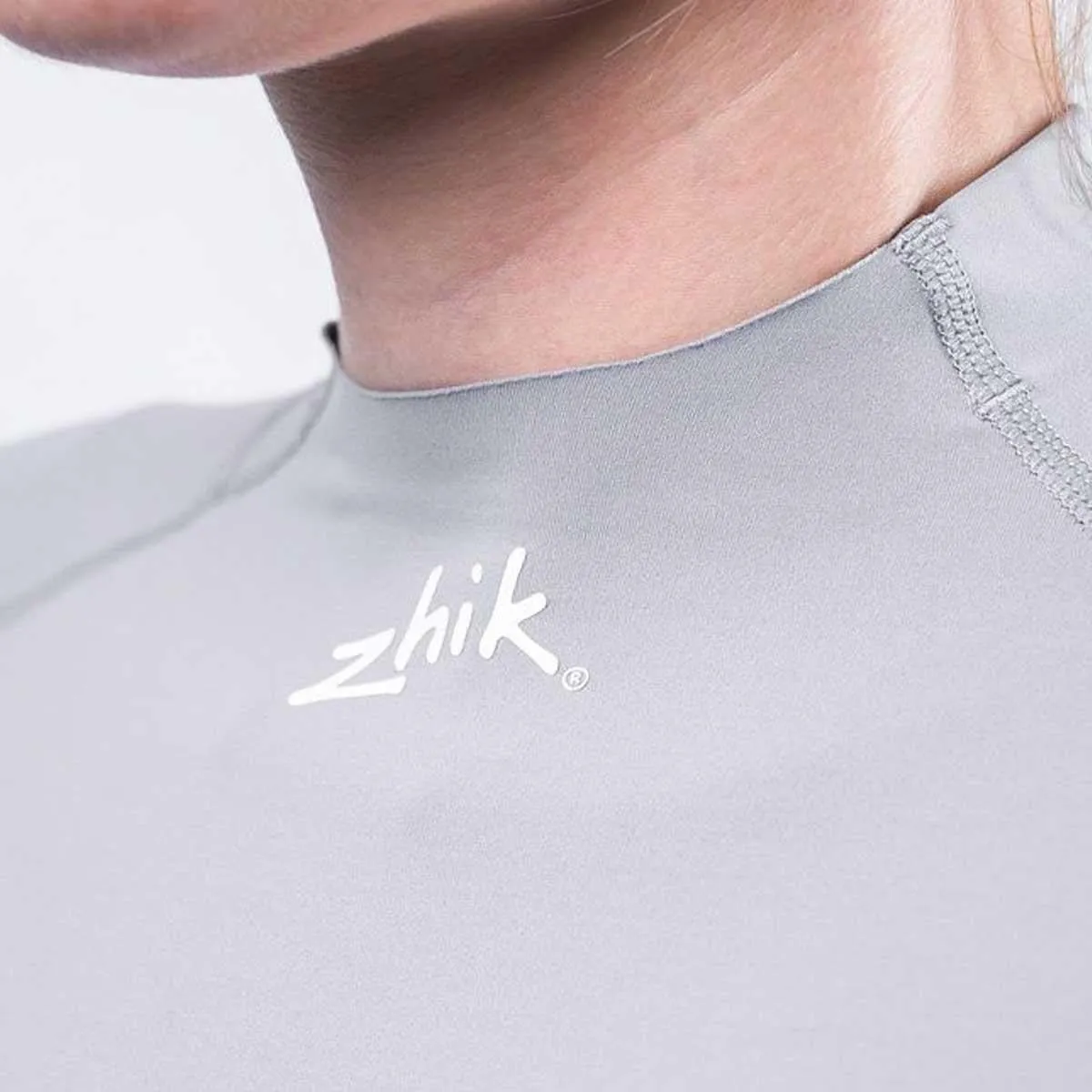 Zhik Womens Long Sleeve Spandex Rash Vest Top - Platinum