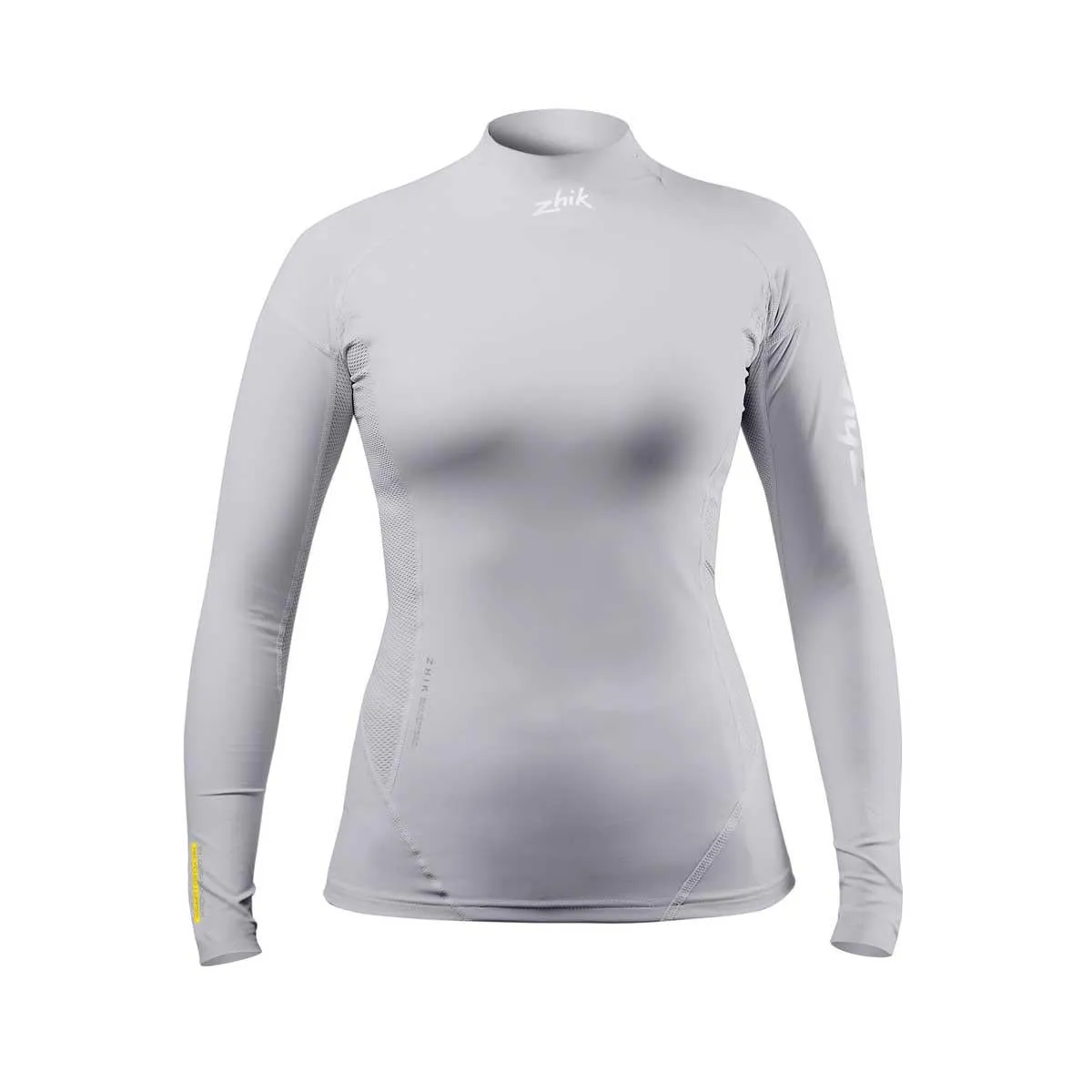 Zhik Womens Long Sleeve Spandex Rash Vest Top - Platinum