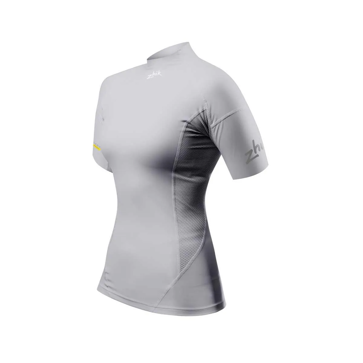 Zhik Womens Short Sleeve Spandex Rash Vest Top - Platinum